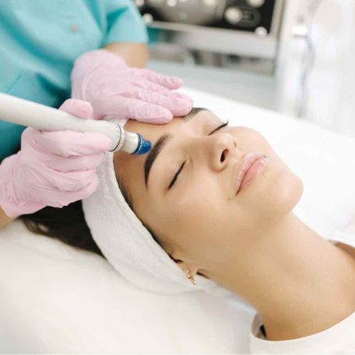Young girl receiving her Six Sessions Hydrafacial Treatment | Manhattan Laser Spa in NYC