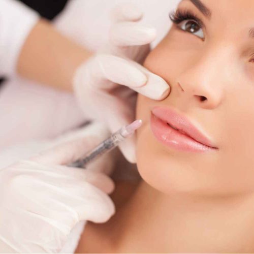 Young Woman Getting One Syringe of Juvederm Volbella Treatment | Manhattan Laser Spa in NYC