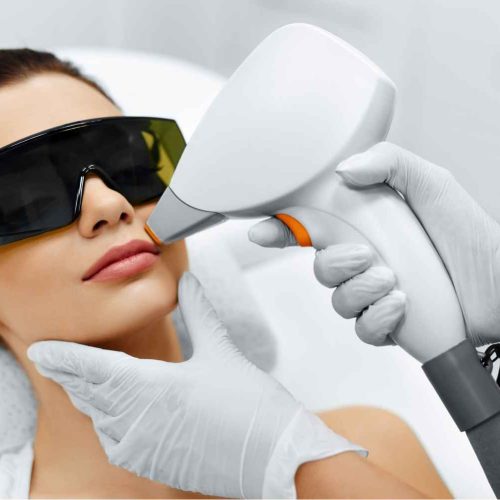 Woman Receiving Laser Genesis Three Sessions Treatment | Manhattan Laser Spa in NYC