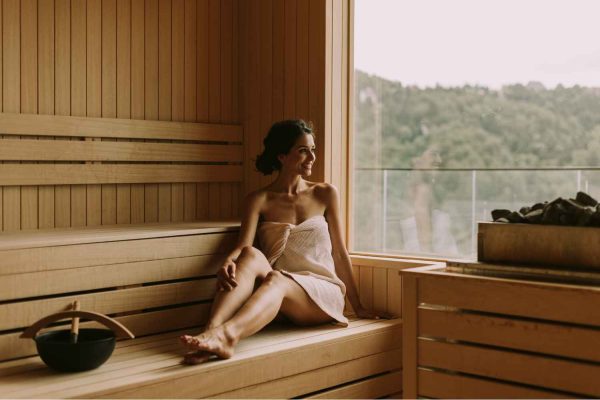 Young Woman on Traditional Sauna | Manhattan Laser Spa in NYC