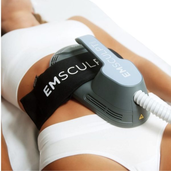 Woman Getting Emsculpt Treatment | Manhattan Laser Spa in NYC